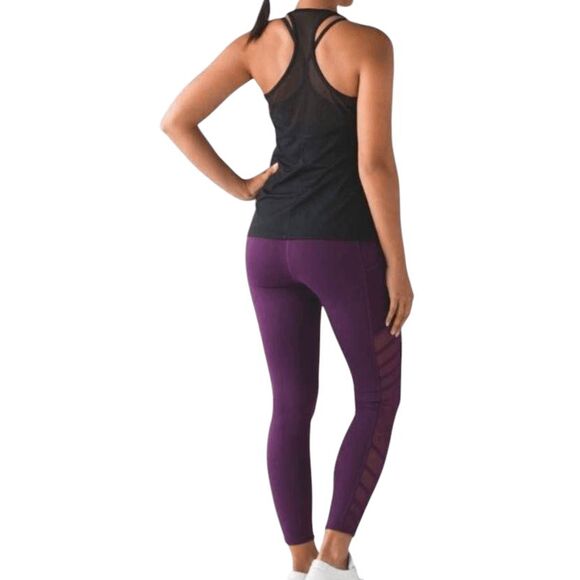 LULULEMON ATHLETICA Wild & Free Tight In Darkest Magenta Size 2 - Picture 1 of 7